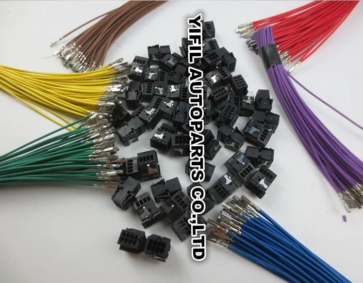 

8 Pin/Way Anti-glare Rearview Mirror Plug Modified Refit Auto Connector With Harness Pigtail For VW Audi 8K0 971 833