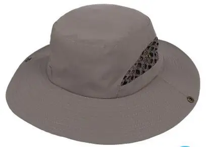 Новое поступление модные для мужчин Professional уличная шапка мужчин's Защита от солнца капот пляж шляпа повседневное дышащий складной Рыбалка Hat 1827 - Цвет: Серый