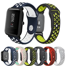 20 мм силиконовый ремешок для Amazfit ремешок Bip Резиновые Спортивные Ремешки для наручных часов gear S2 классический ремешок для Amazfit GTR 42 мм браслет