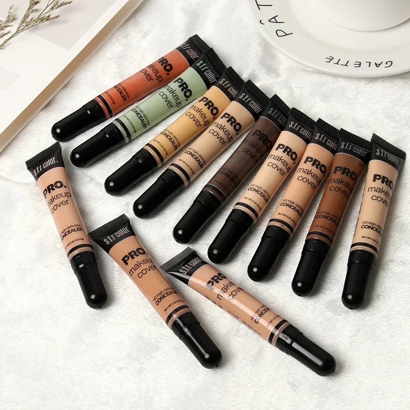 12 Colors Liquid Concealer Makeup 10g(0.35oz) Eye Dark Circles Cream Face Corrector Waterproof Liquid foundation Cosmetic