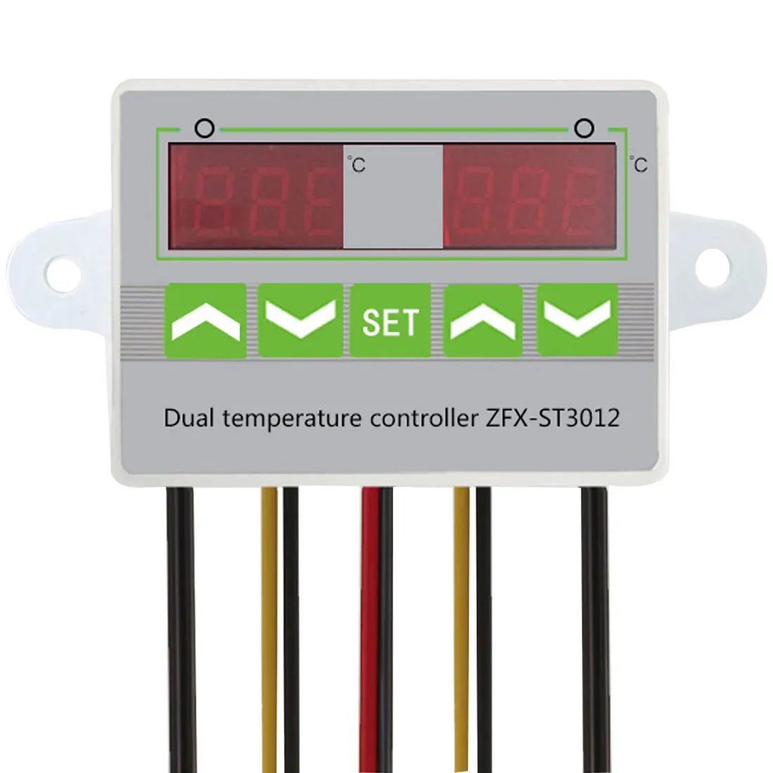 Dual Probe AC 220V 12V 24V Digital LED Dual Thermometer Temperature