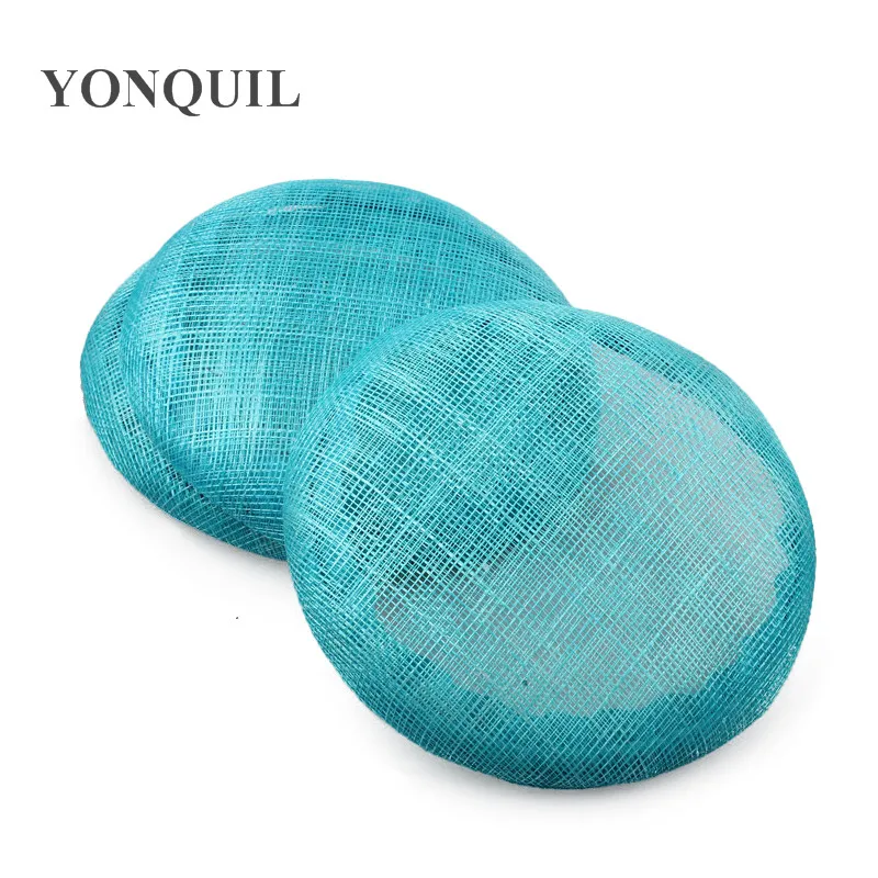 

Round 15CM fascinator bases turquoise Sinamay fascinator hats wedding party millinery DIY hair accessories craft hats 5pcs/lot