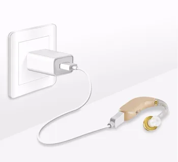 

Rechargeable Hearing Aid BTE Intelligent Noise Reduction Mini Device Digital Tone Adjustable Sound Voice Amplifier hearing loss