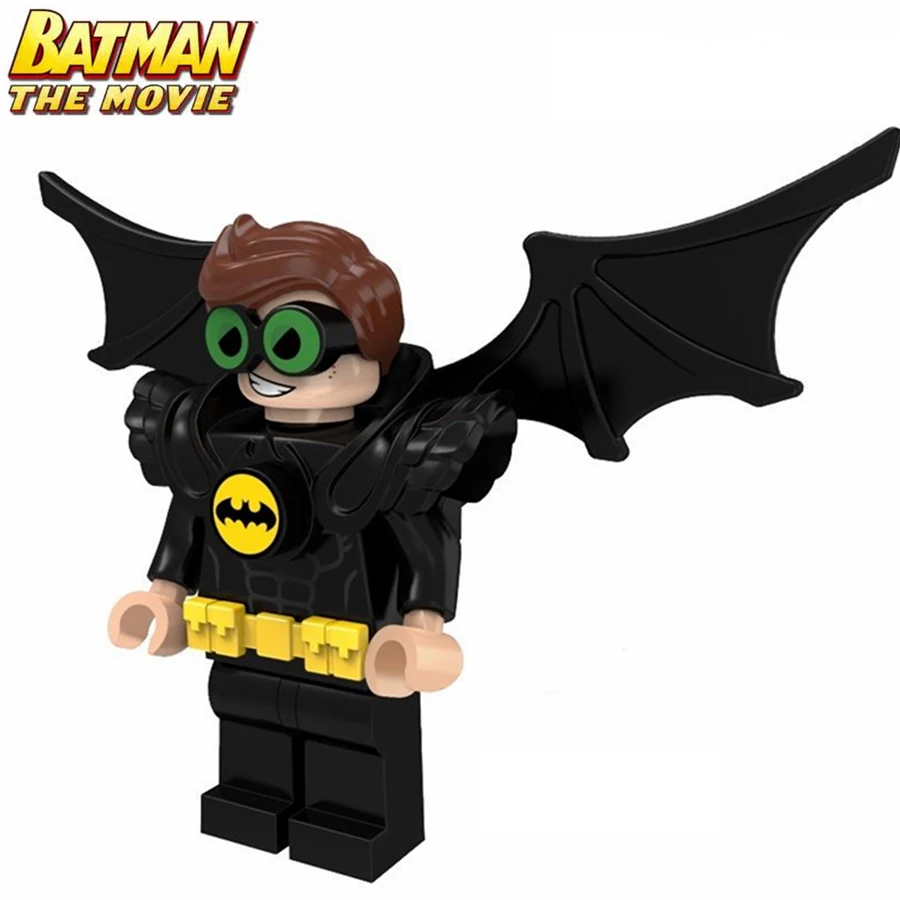 Kopen Enkele Verkoop Batman Film Robin (Vleermuis Pak) met Nightwing Super Heroes minifig Monteer DIY Bouwstenen Kinderen Speelgoed geschenken