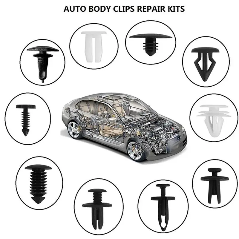 427 шт./пакет автомобильных клипов смешанные авто крепежа бампер багажник винтовые заклепки с резьбой гвоздь расширения зажим для Mitsubishi Outlander XL bmw e4