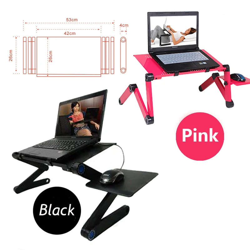  Portable Foldable Adjustable Folding Table for Laptop Desk Computer Mesa Notebook Stand Tray For So