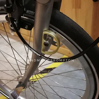 

Folding bicycle without fender hollowing baffle for brompton bicycle E version front fork parts gold silver black