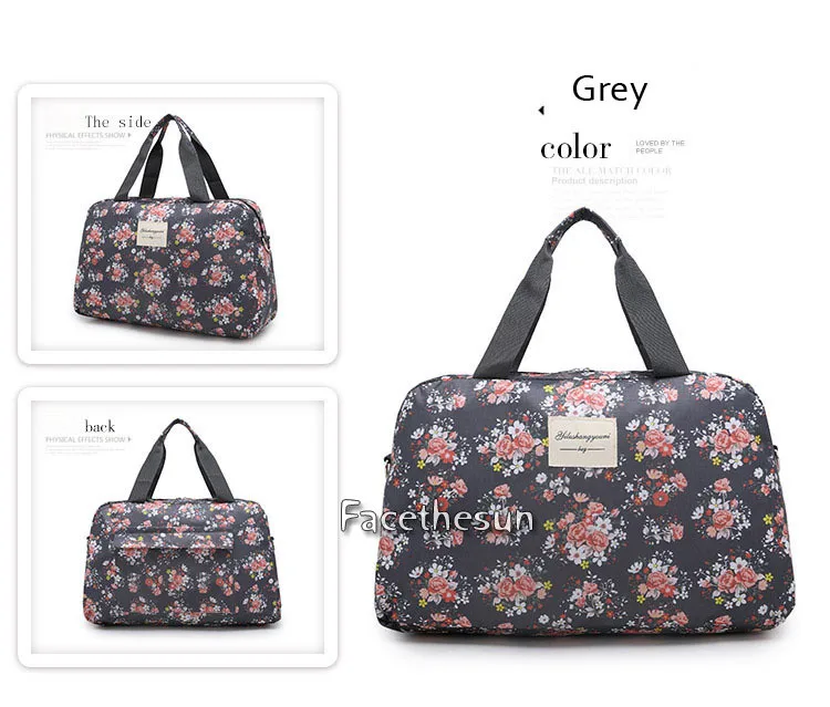 Flower short travel luggage bag 28