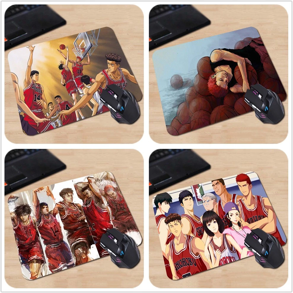 

Basketball Cartoon Slam Dunk Hanamichi vs Rukawa Personalized Mouse Mat Durable Computer Make Your Own Style Anime Mouse Pad