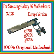 Оригинальная 32 Гб материнская плата для samsung Galaxy S6 G920F G920I G920V разблокированная для samsung Galaxy S6 материнская плата Европейская версия