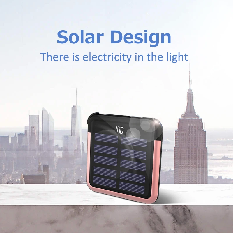 Travelcool-SolarPower-Bank-5000mAh-Digital-Display-Solar-Battery-Pack-Mini-Power-Bank-Powerbank-Usb-Type-c