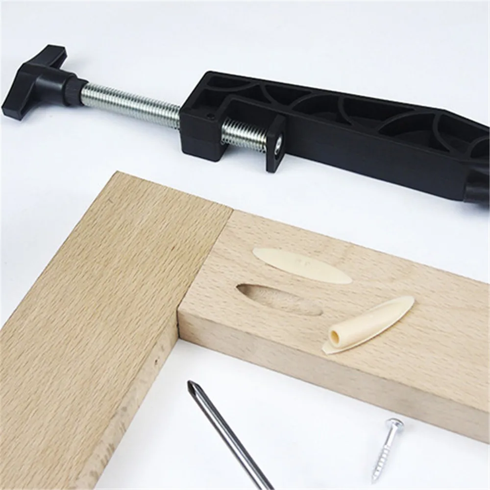 XK-R2 Woodworking Pocket Hole Jig Set 9.5mm Angle Drill Guide with Pocket Hole Joint Fixed Clamp