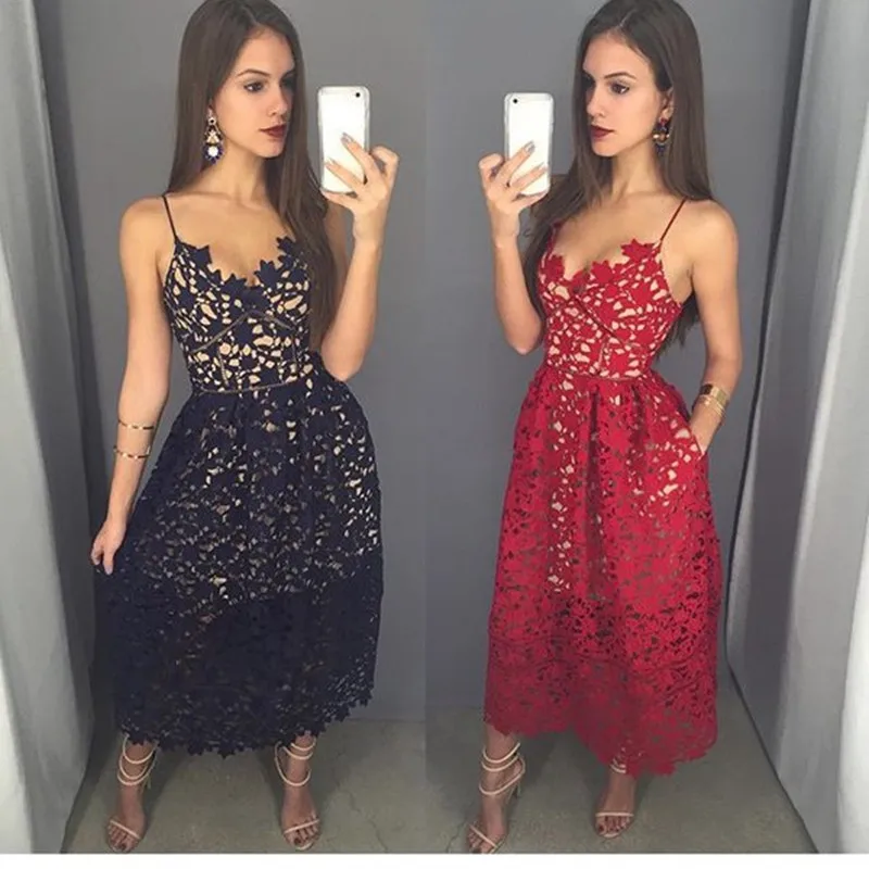 

Sexy A-Line Graduation Dress 2016 Spaghetti Strap V-Neck Tulle Applique Homecoming Dresses Ankle-Length long graduation dresses