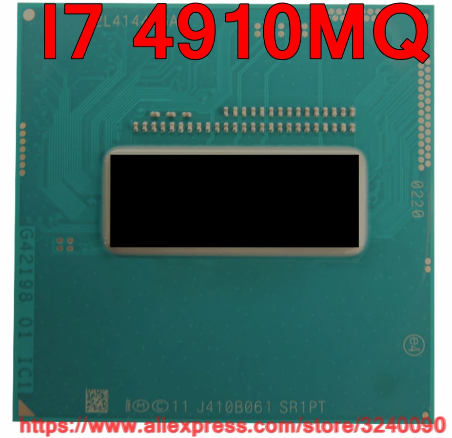 Original lntel Core I7 4910mq official version SR1PT CPU (8M Cache/2.9GHz-3.9GHz/Quad-Core)  I7-4910mq Laptop processor computer processor list