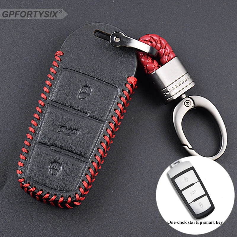 Кожаный чехол для ключей стайлинга автомобиля Volkswagen VW CC Passat B6 B7 3C Maogotan R36 B5 B7L