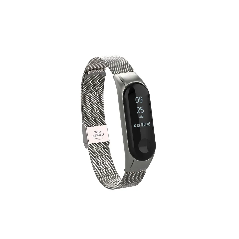 Браслет Mi Band 3 для xiaomi ремешок на запястье металлический band3 браслет из