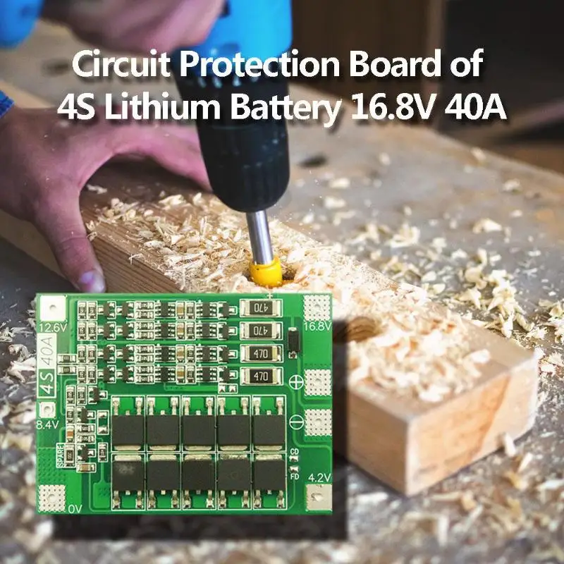 4S 40A литий-ионный аккумулятор зарядное устройство PCB BMS Защитная плата с балансом для электродвигателя 14,8 V 16,8 V Lipo модуль ячейки