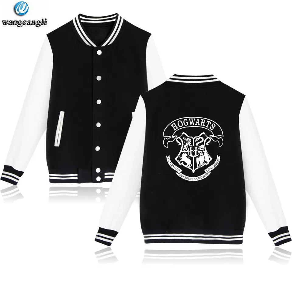 Preise HOGWARTS Baseball Jacke Mantel 4 Farben Parkas Herbst Winter Hoodies Sweashirt Harajuku Plus Größe Trainingsanzug Moletom Masculino