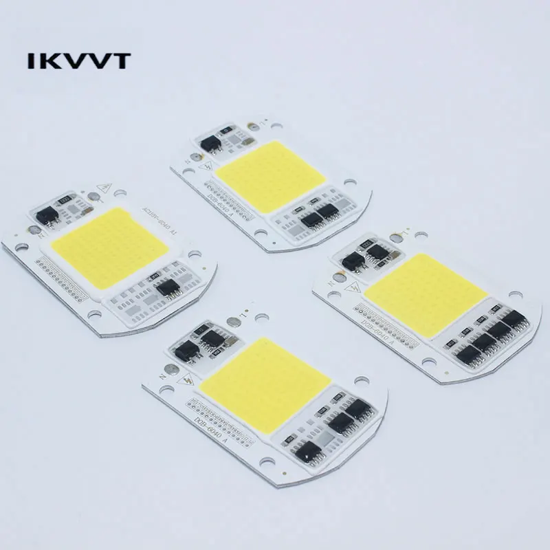 

LED COB Bulb Chip 15W 25W 40W 50W LED Chip 110V 220V Input IP65 Smart IC Fit For DIY LED Flood Light Cold White Warm White