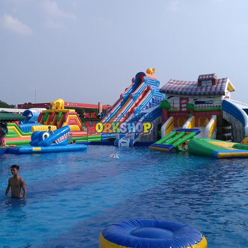 inflatable floating park,The most fun inflatable pool paradise