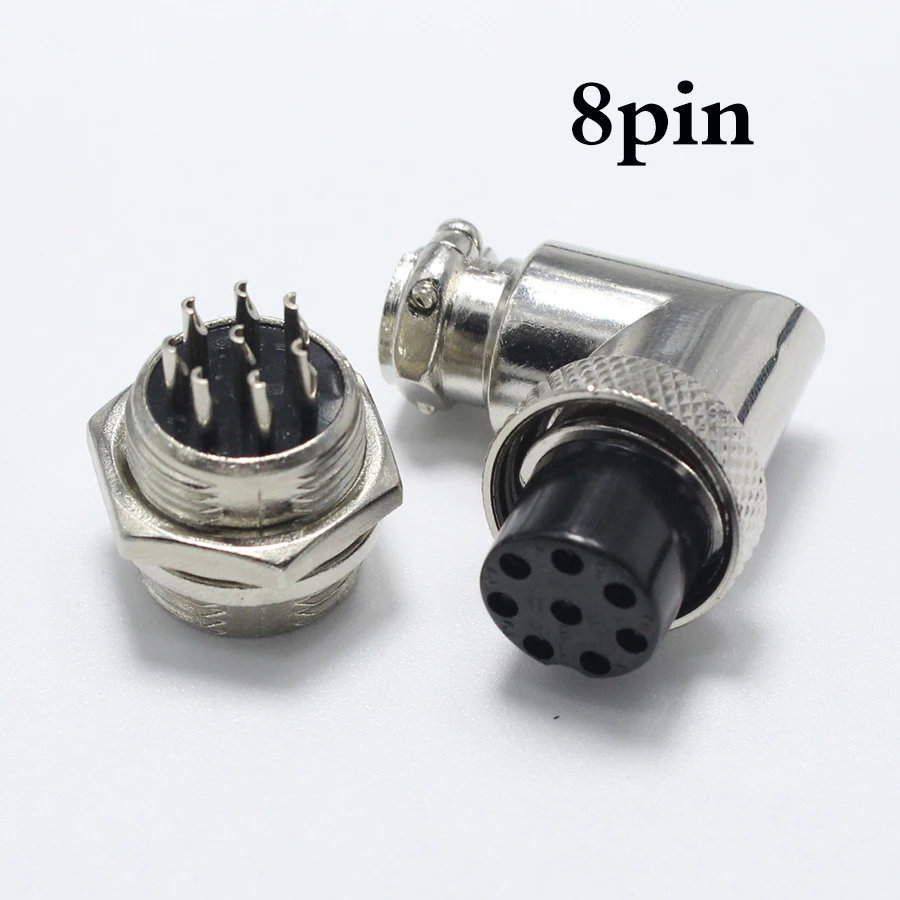 1 комплект GX16 90 градусов прямоугольный разъем XLR 16 мм колено 2 3 4 5 6 7 8 9 контактов