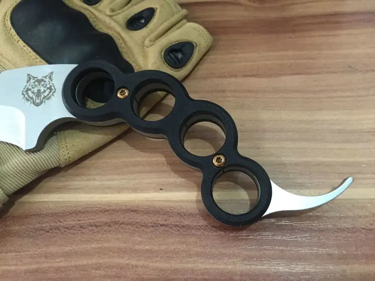 Спасательный нож, тактический нож Karambit 9CR18MOV, лезвие G10, ручка, ножи для выживания на открытом воздухе, многофункциональный нож, инструменты для охоты