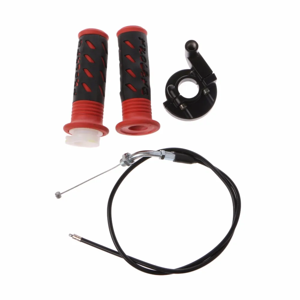 1 Set Universal Motorbike Twist Throttle Accelerator Grip + Cable For