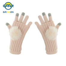 Molixinyu Экран Перчатки зимние варежки утепленные Перчатки вязать теплые Перчатки девушка Сенсорный экран