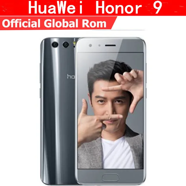 

Global Firmware HuaWei Honor 9 4G LTE Mobile Phone Kirin 960 Android 7.0 5.15" FHD 1920X1080 4GB RAM 64GB ROM 20.0MP NFC