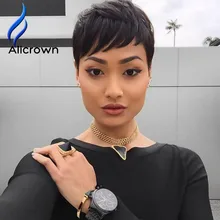 Short Bob Wigs For Black Women Glueless Full Lace Wig Baby Hair None Lace Short Wigs Virgin Full Lace Human Hair Wigs With Bangs