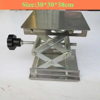 

Stainless steel Small lifting platform Manual lift Tables 30x30x38cm