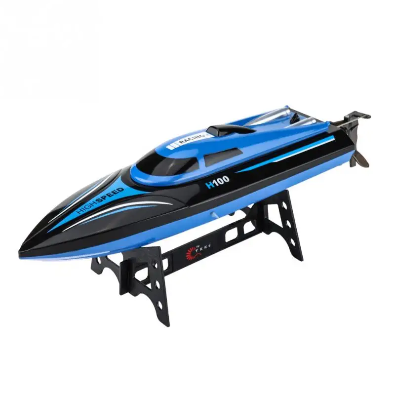 

High Speed RC Boat 2.4GHz 4 Channel 25km/h H100 Remote Control Boat Racing Speedboat Model Boat Toy Ship Gifts For Children Kids