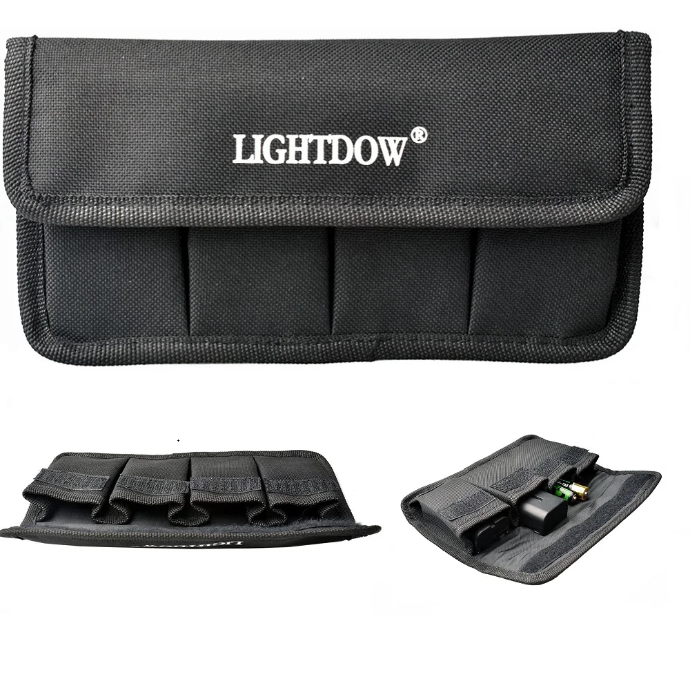 Lightdow аккумулятор DSLR сумка держатель чехол для AA батареи литий-ионная батарея LP-E6/E8/E10/E12/EN-EL14/15/FW50/NP-F550