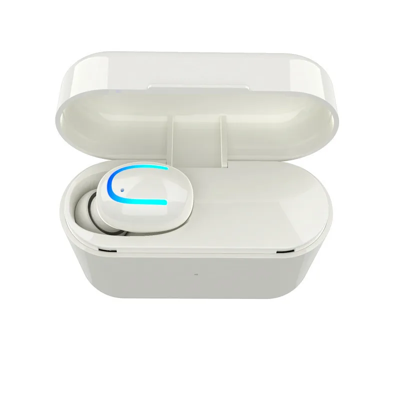 TWS Bluetooth 5,0 наушники беспроводные наушники спортивные водонепроницаемые наушники HBQ Q32 мини гарнитура - Цвет: White Single Ear