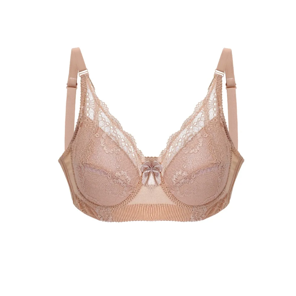 New Ladies Big Size C D E Cup Lace Push Up Bra Full Cup Women's Bras