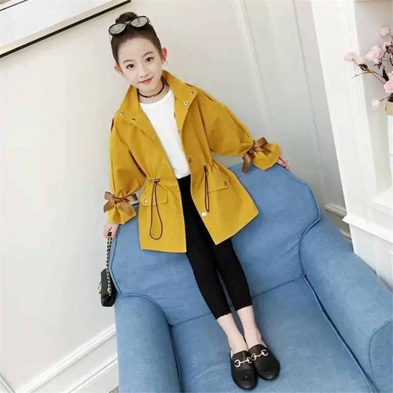 

2019 New Spring Autumn Jackets For Children Girls Fashion Cute Windbreaker Kids Coats Baby Clothes Outerwear Casual Clothing W26