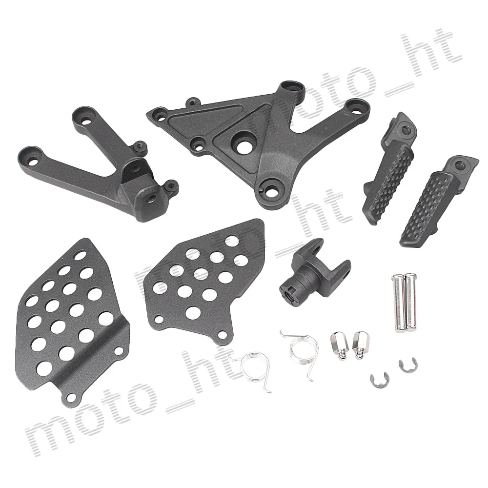 Aluminum Alloy NEW Motorcycle Rider Front Footpegs / Foot Pegs / Footrest Brackets for Honda CBR 600 RR F5 2003 2004 2005 2006 Black