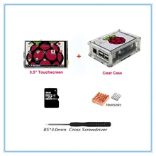 Raspberry Pi 3 / 3.5 Inch TFT LCD USB Touch Screen 320×480 LCD Display with Case+3 Heat Sinks+Touch Pen for Raspberry Pi 3