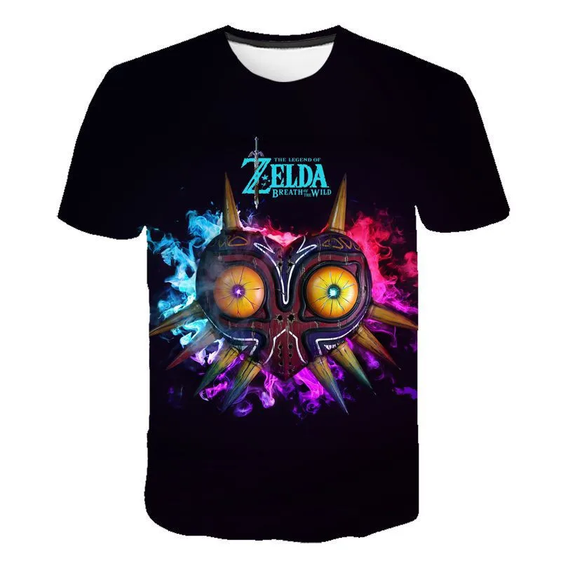 

2019 Summer Boys/ Girls Game 3D Printed The Legend of Zelda:Breath of the Wild Kids T-shirt Harajuku tee Cartoon children Tops