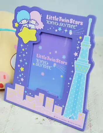 Милый мультфильм Япония маленькая Две Звезды Любовь дизайн деревянная рамка для фотографий рамка искусство домашний декор подарки для девочек на день рождения