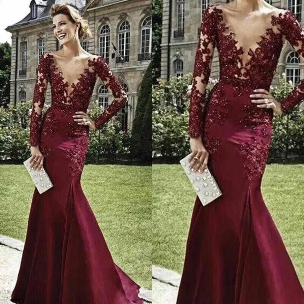 burgundy dresses for sale