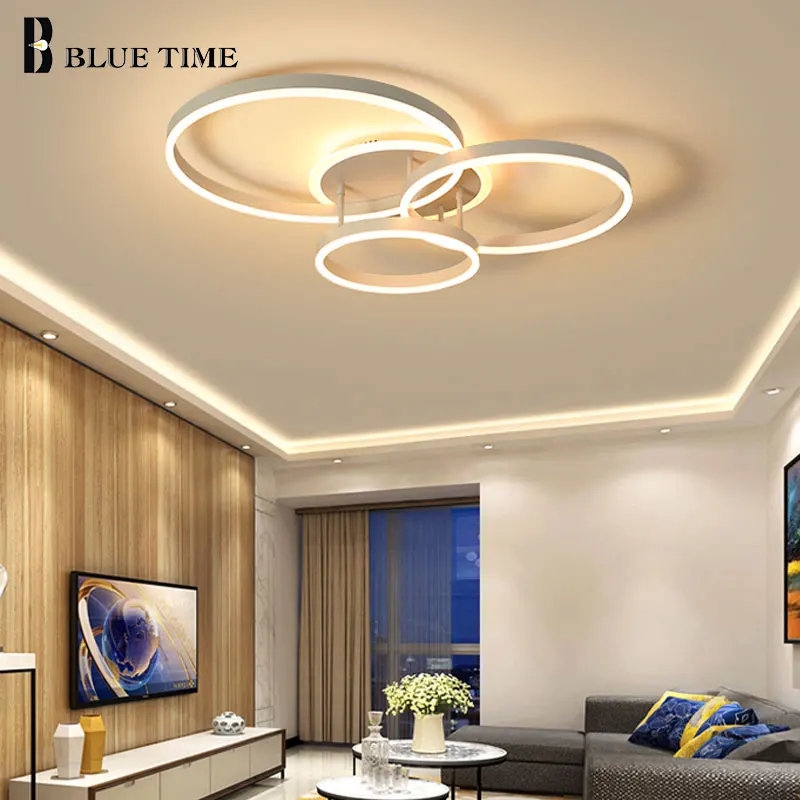 

Blue Time Coffee&White Finished Modern Home LED Chandelier Lighting For Bedroom Living Room Kitchen Dining Room LED Chandeliers