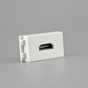 

HDMI1.4 Version Slot Socket 23x36mm Female To Female High Definition Wall Outlet Faceplate
