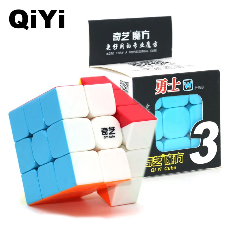 Волшебный кубик для соревнований, специальный гладкий дизайн QiYi Warrior W 3x3x3, Магический кубик, игрушки для детей, скоростной кубик Magico MF3SET