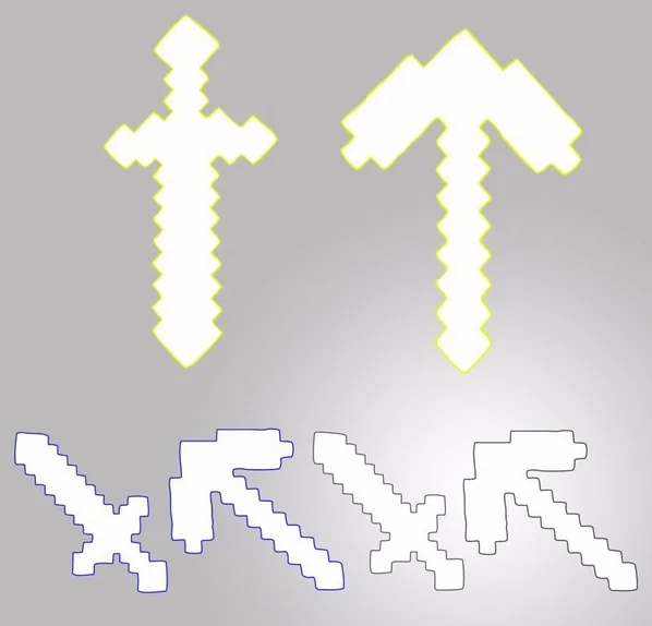 

2Pcs/set 2016 Newest Design Game Toy EVA Diamond Sword Minecraftted Foam Mosaic Sword/Pickaxe/Hamaxe Free Shipping