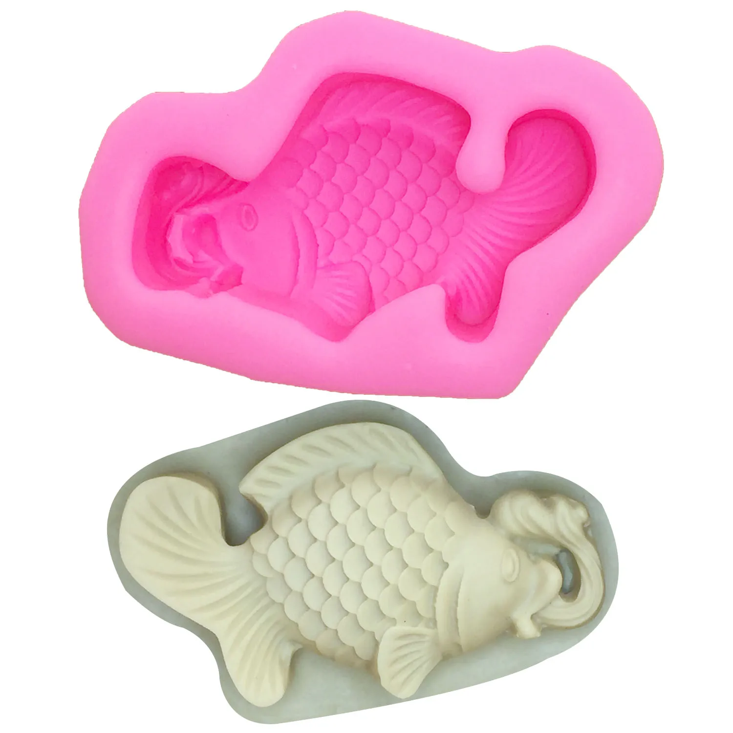 M0735 Goldfish fish Soap Silicone Cake Mold ,Bakeware Paste Mould For