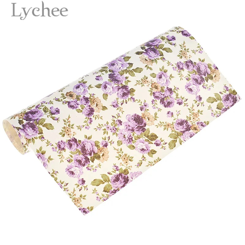 Личи 29x21 см А4 цветы личи Кожа Ткань Высокое качество цветочный узор Синтетическая Кожа DIY материал для сумки одежды
