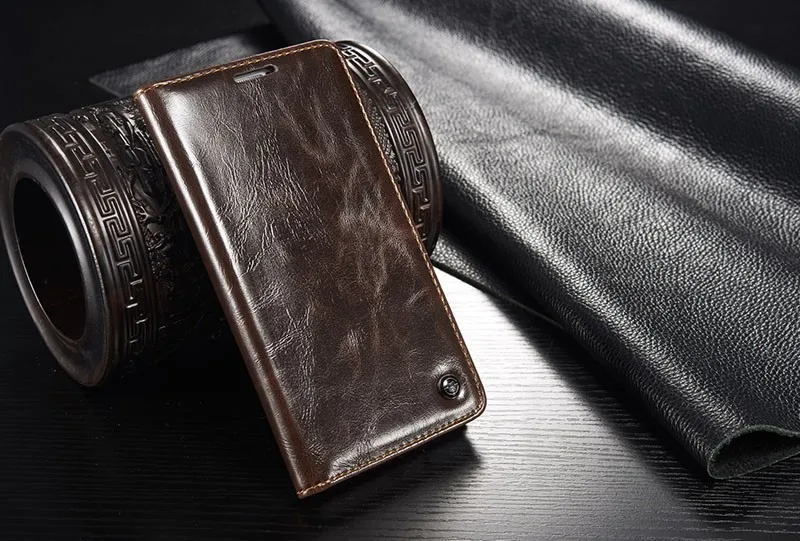 Роскошный флип-чехол Smaung Galaxy A3 sm-A310f/A3 sm-A300f чехол из натуральной кожи кошелек держатель для карт чехол для телефона - Цвет: Brown
