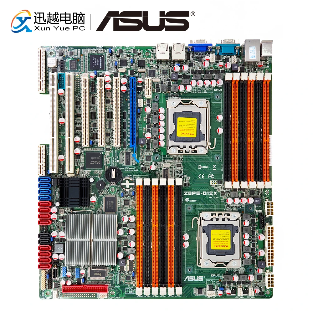 

Asus Z8PE-D12X Server Motherboard S5520 X58 Socket LGA 1366 DDR3 14*SATA2 Support RAID 0 1 10 5 USB2.0 COM Port VGA