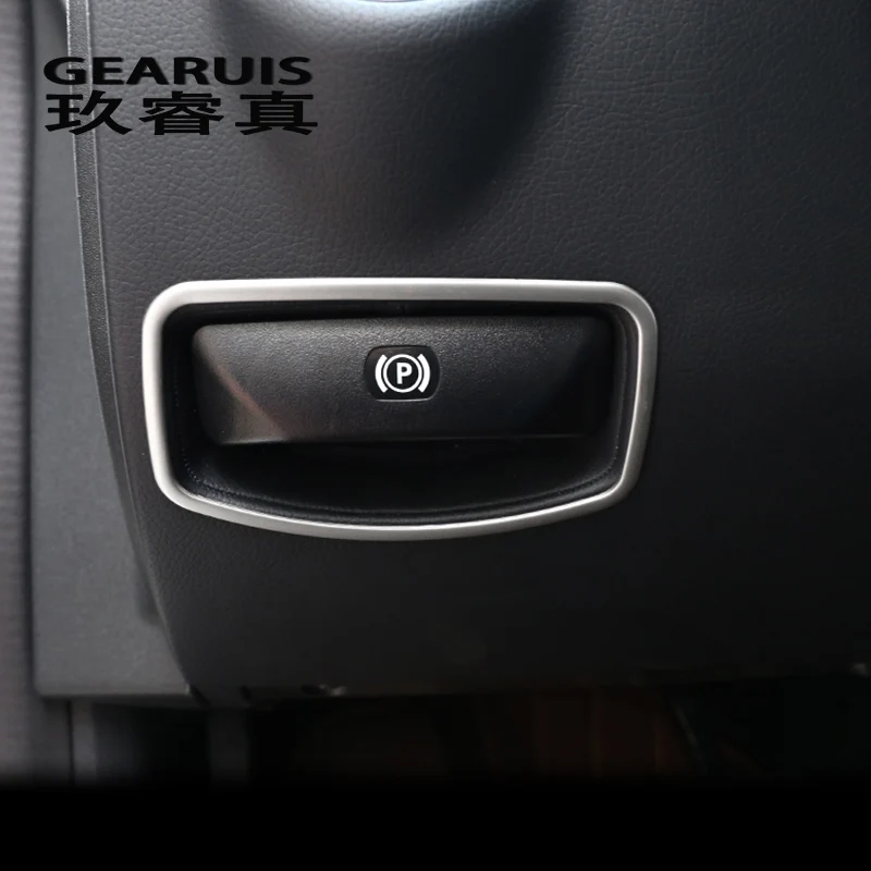

Car styling The foot brake release switch decoration frame Trim Sticker for Mercedes Benz E class W212 C Class W204 Accessories